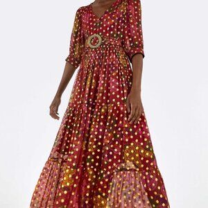 Farm Rio Banana Flowers Maxi Dress
